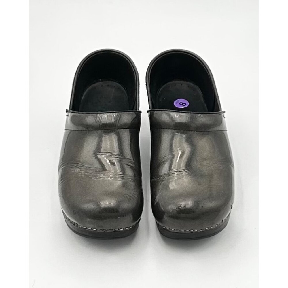Dansko Metallic Black Clogs